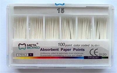 Штифты бумажные кон 04  №15 (100шт), Мета Китай Б0415