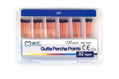 Гуттаперчевые штифты № 30, 120шт Мета Китай Г0230