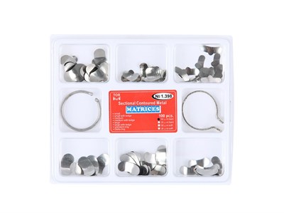 Матрицы 1.398 набор секционных матриц с кольцами (2шт), 100шт Китай Матрицы 1.398/50мкм