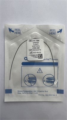 Дуга Cu-Ni-Ti Damon 016*025, Китай, ORMCO 210-1906 Дуга Damon 016*025