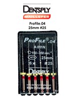 Профайлы 04 25/25мм, 6 шт Dentsplay, Швейцария ProFile.04 №25/25mm
