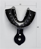 Ложка оттискная № 3 нижняя челюсть, металлическая Ложкамет № 3 Н/Ч