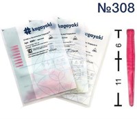 Штифты беззольные  Кагаяки, 100 шт (красные №308) Штифты беззол0.8 тип 308