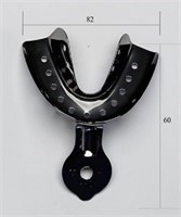 Ложка оттискная № 2 нижняя челюсть, металлическая Ложкамет№2н/ч