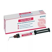 Тотал цем - цвет А2, 8гр , самопротравливающийся самоадгезивный композитный цемент двойного отверждения для постоянной фиксации ТоталЦем